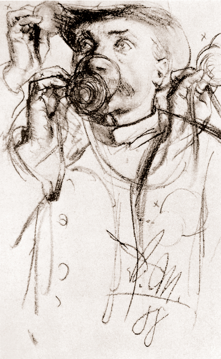  Adolpyh Von Menzel —— 喝咖啡的男人